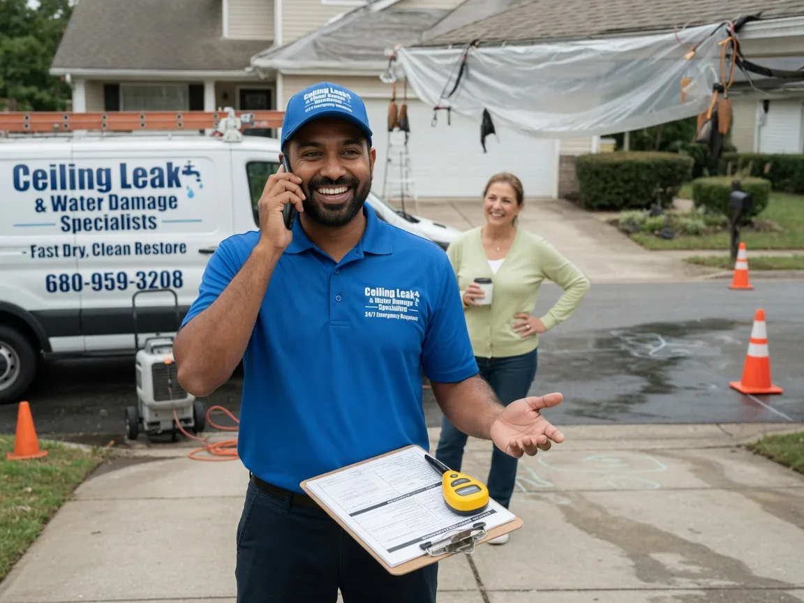 Ceiling Leak Cleanup Marquez, TX FAQs